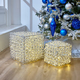 1.3 FT 100 LED Warm White Silver Cube