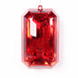 8" Red Glitter Jewel Ornament