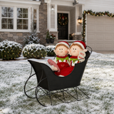 5 FT Black & Red Sleigh