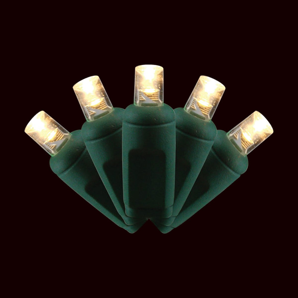 23 FT 70 LED Warm White String Light Coaxial With Green Wire