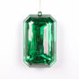 8" Green Glitter Jewel Ornament