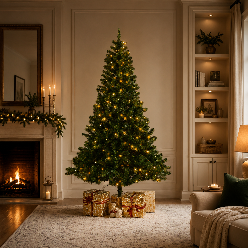 Monarch Pine Tree Pre-Lit Warm White Micro LED Lights