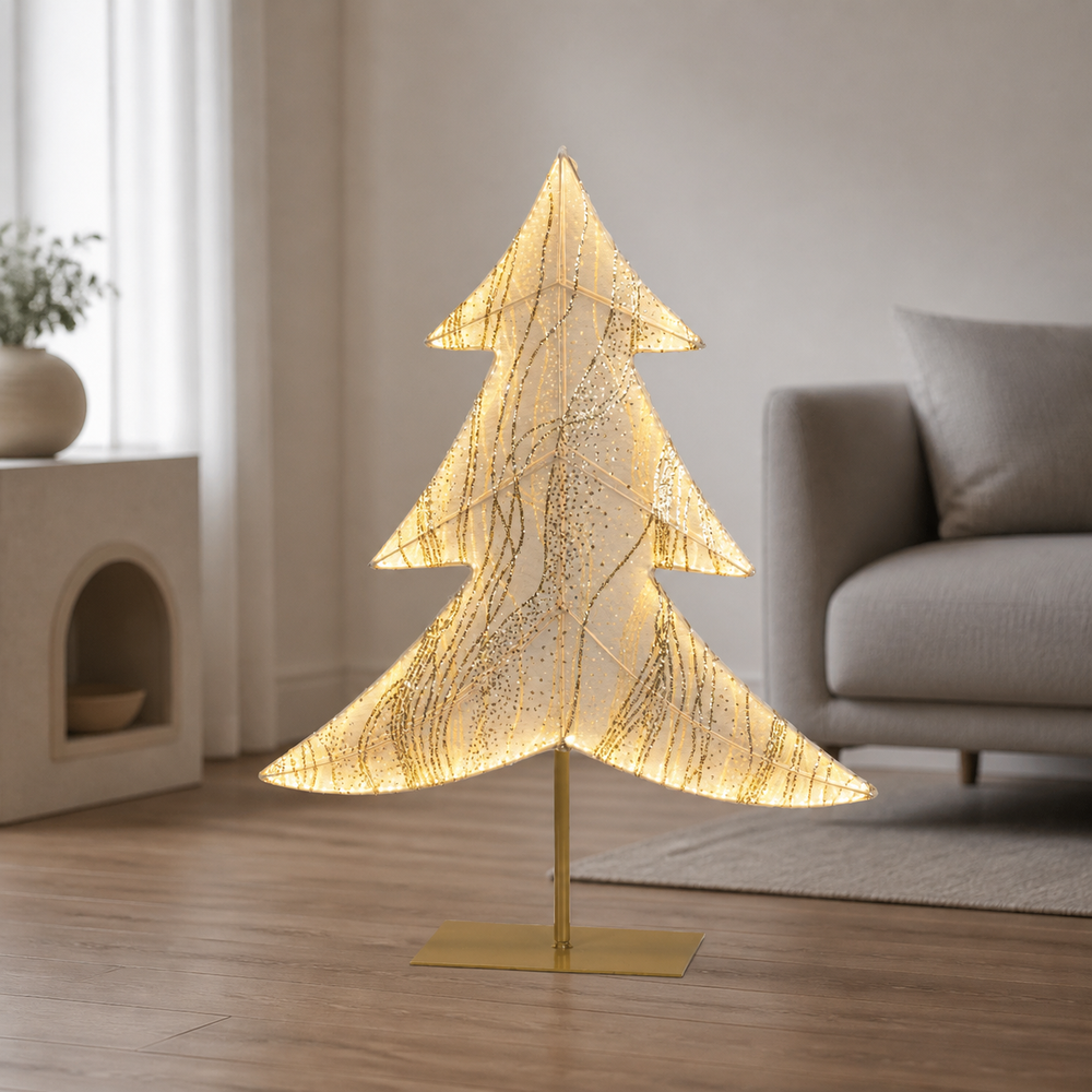 26" Warm White LED Tree On Stand