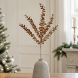 24" Glitter Eucalyptus Spray