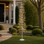 9 FT 2048 LED Warm White Micro Tree With White Trunk