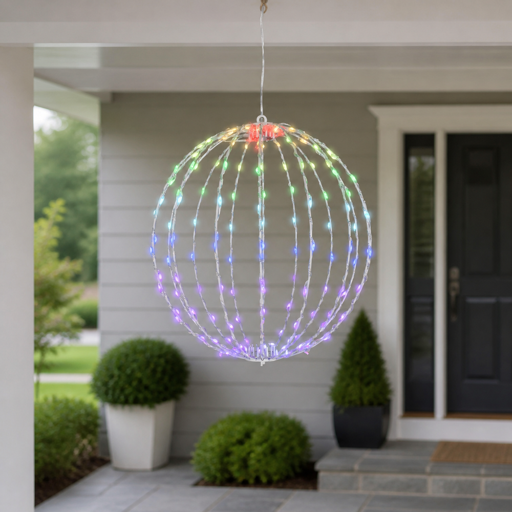 15" White Ball Micro Multi Color Changing LED
