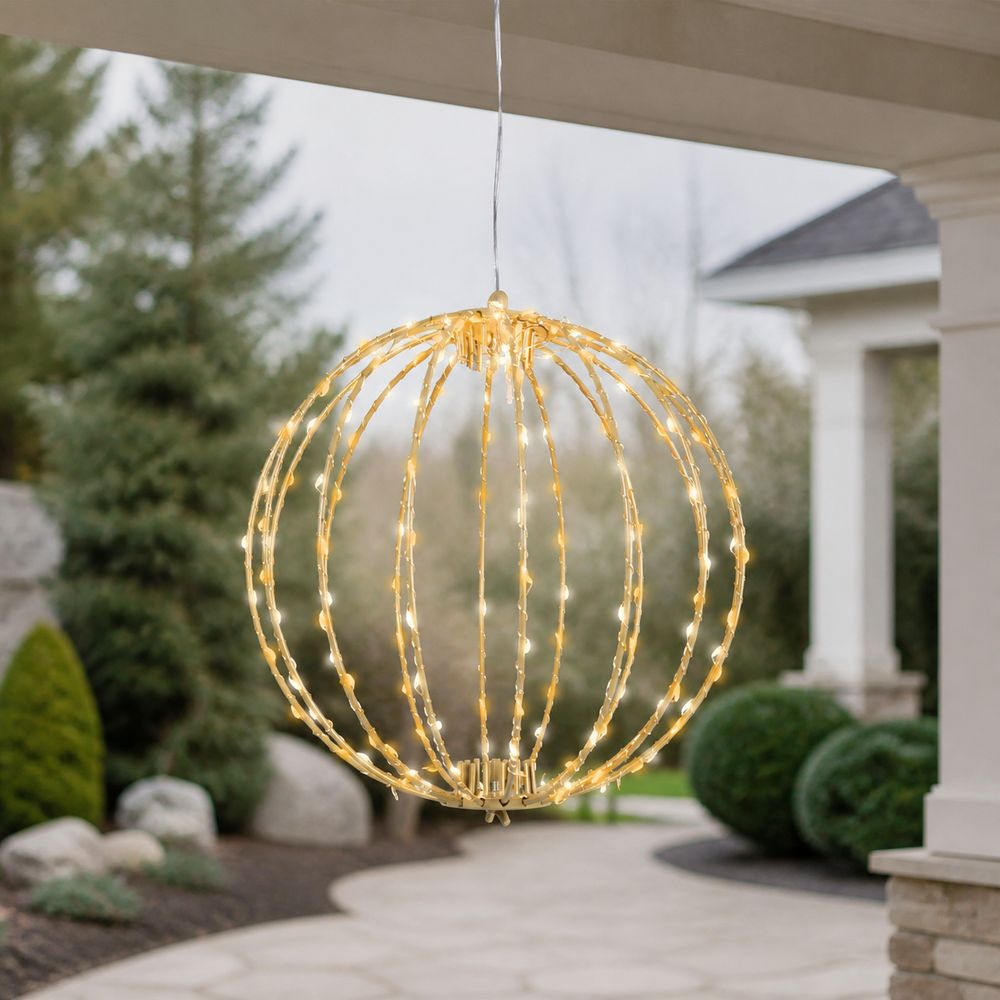23" 480LED Micro LED Warm White & Classic Warm Hanging Ball
