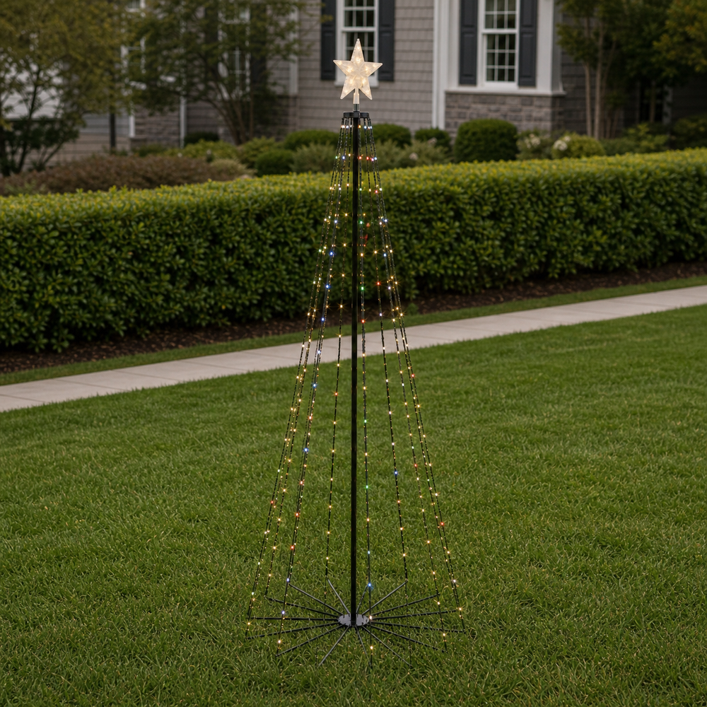 3D Tree Warm White 256 LED Dancing Color Changing