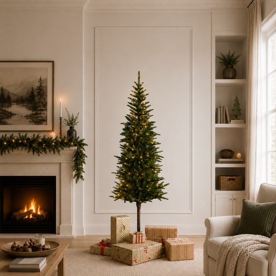 Alpbach Fir Warm White & Multi Micro LED Lights