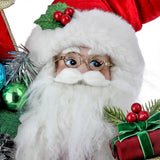 20" Retro Sitting Santa With Gifts