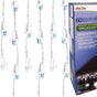 8 FT 60 LED Twinkling Blue & White Icicle Lights With White Wire