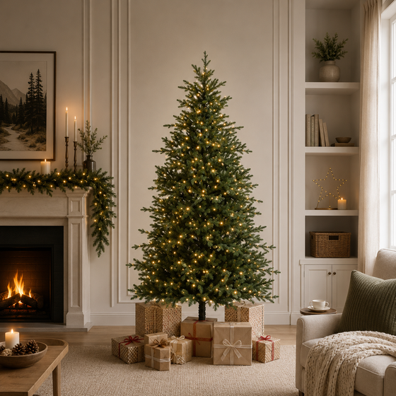 Greenhill Fir Tree Pre Lit Soft Warm LED Lights