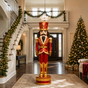 6 FT Red & Gold Nutcracker With Multicolor LED Lights & Music