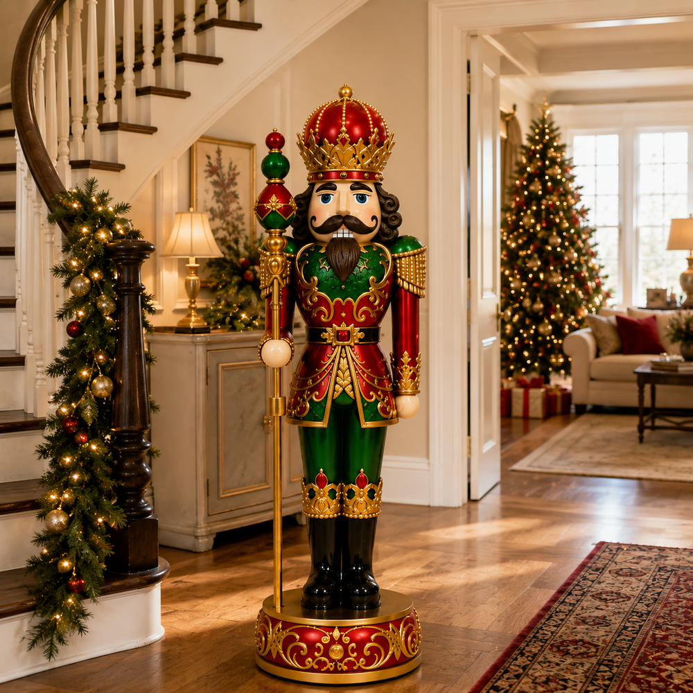 6 FT Red & Green Nutcracker