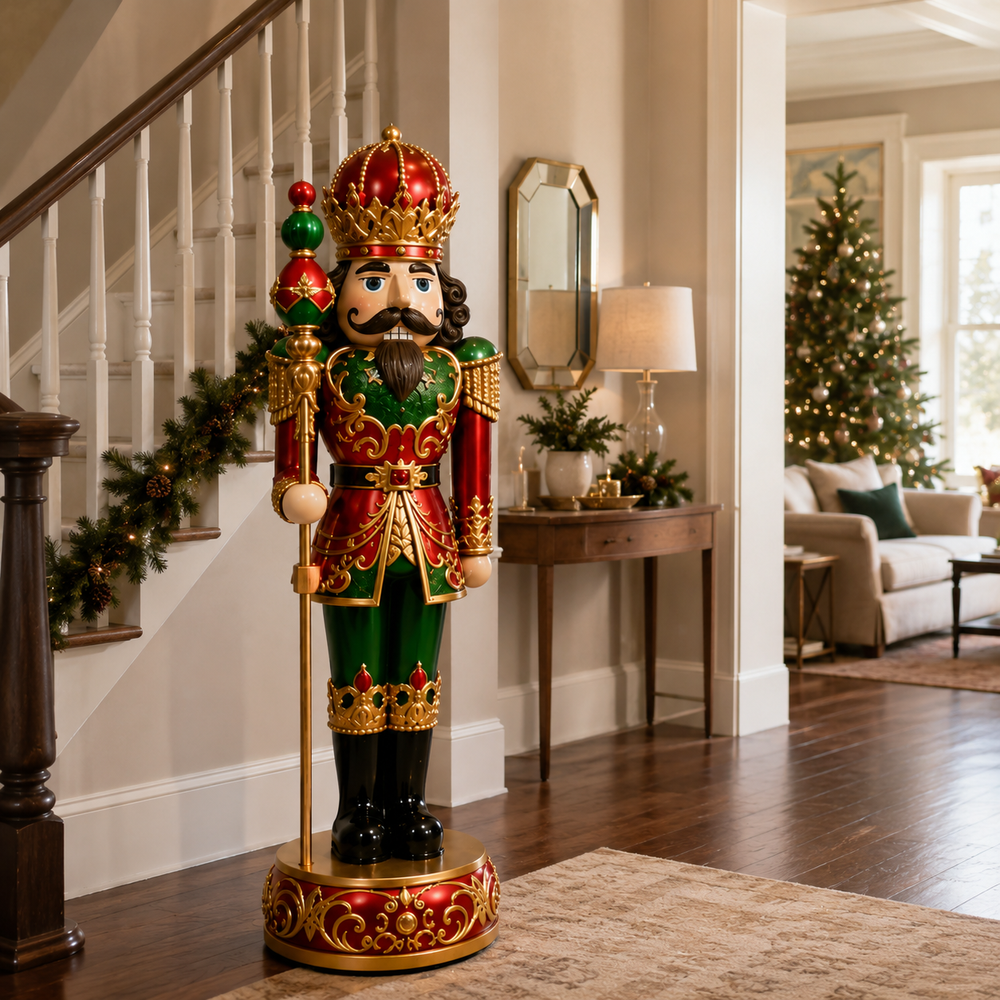 6 FT Red & Green Nutcracker