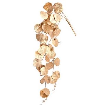 27" Gold Eucalyptus Hanging Bush Branch
