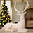 4 FT Ivory Beige Lying Reindeer