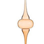 15" Tan Glass Finial Ornament