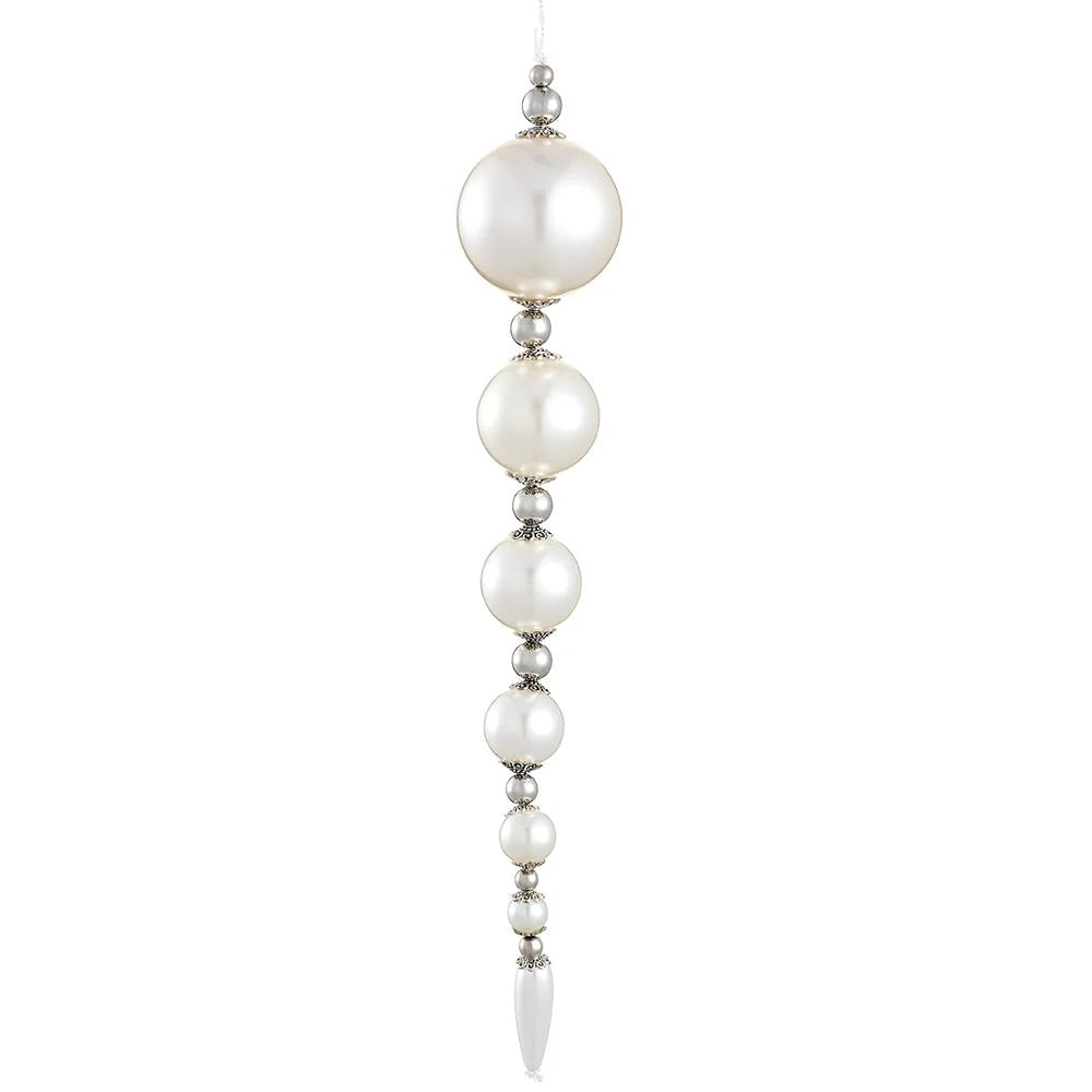 10" Pearl Icicle Drop Ornament