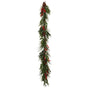6 FT Red Berry Pinecone Garland
