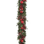 6 FT Red Berry Garland With Ornaments