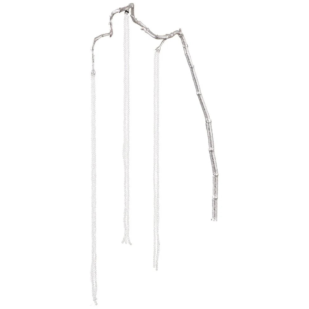 40" Clear Beaded Hanging Spray