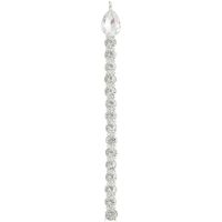 5.5" Silver Rhinestone Ornament
