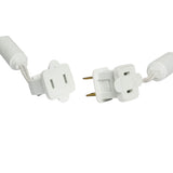 50 LED Warm White Concave String 5 MM Lights With White Wire