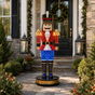 6 FT Red Nutcracker With LED Lights