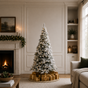 Fluffy Snow Fir Pre Lit Warm White LED Lights