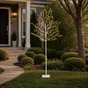 5 FT 480 LED Warm White Micro Tree With White Trunk