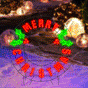 3 FT 293 LED Merry Christmas Sign Twinkling Effect