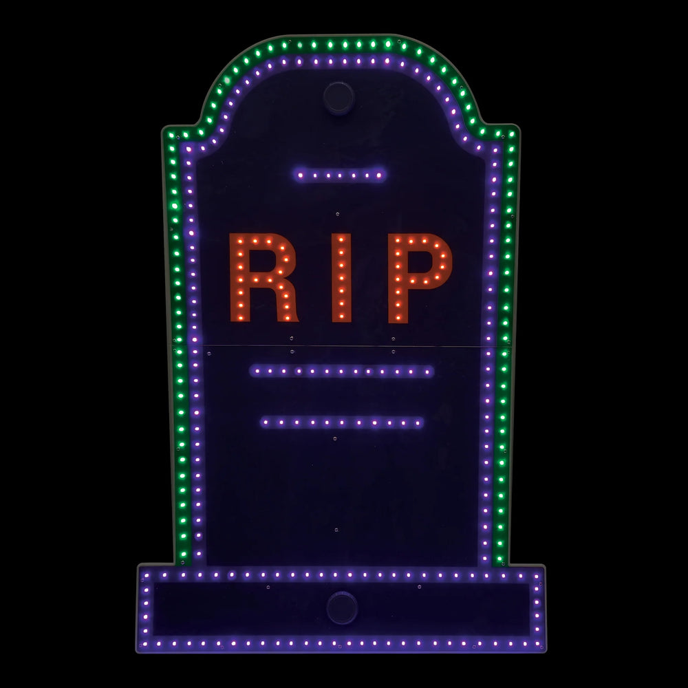 30" X 20" 300 LED RIP Tombstone Twinkling Effect