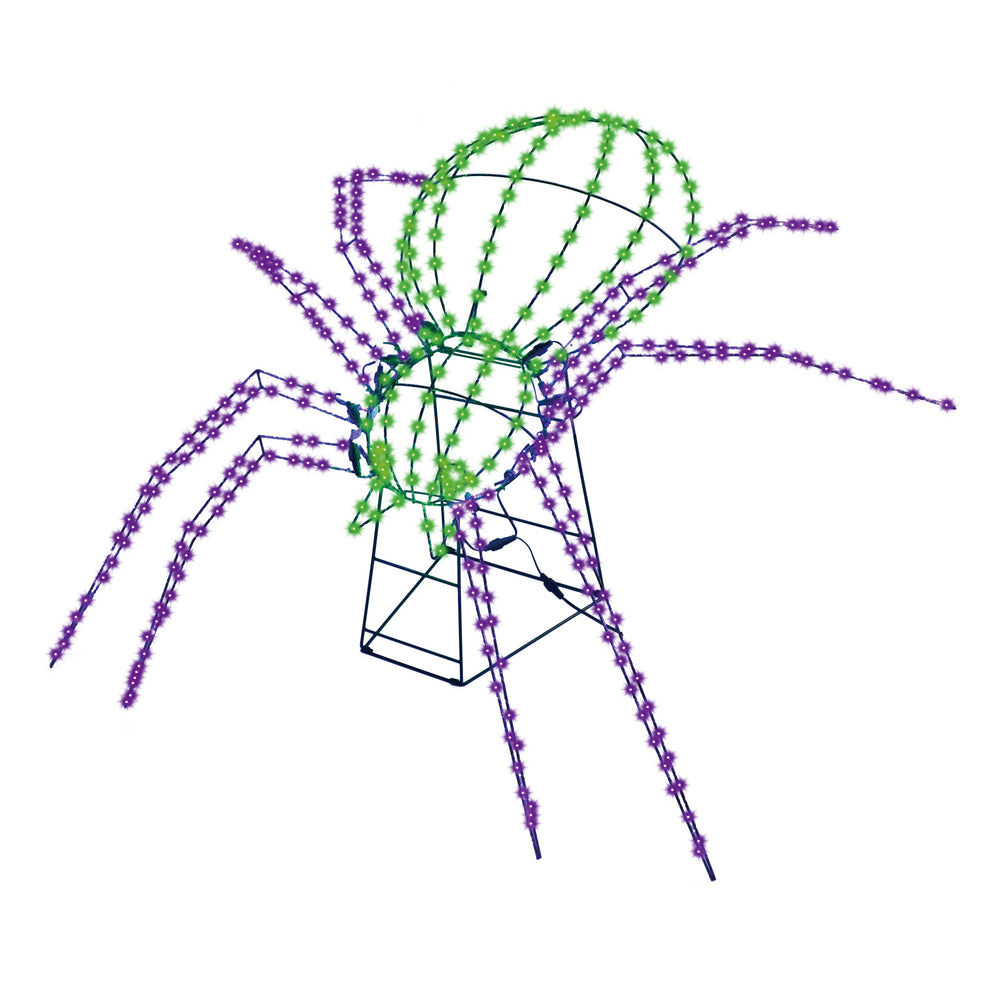 28" X 40" 380 LED Scary Spider Twinkling Effect