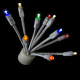 C9 RGBWW Glitzer With White Base 10 LED Lights