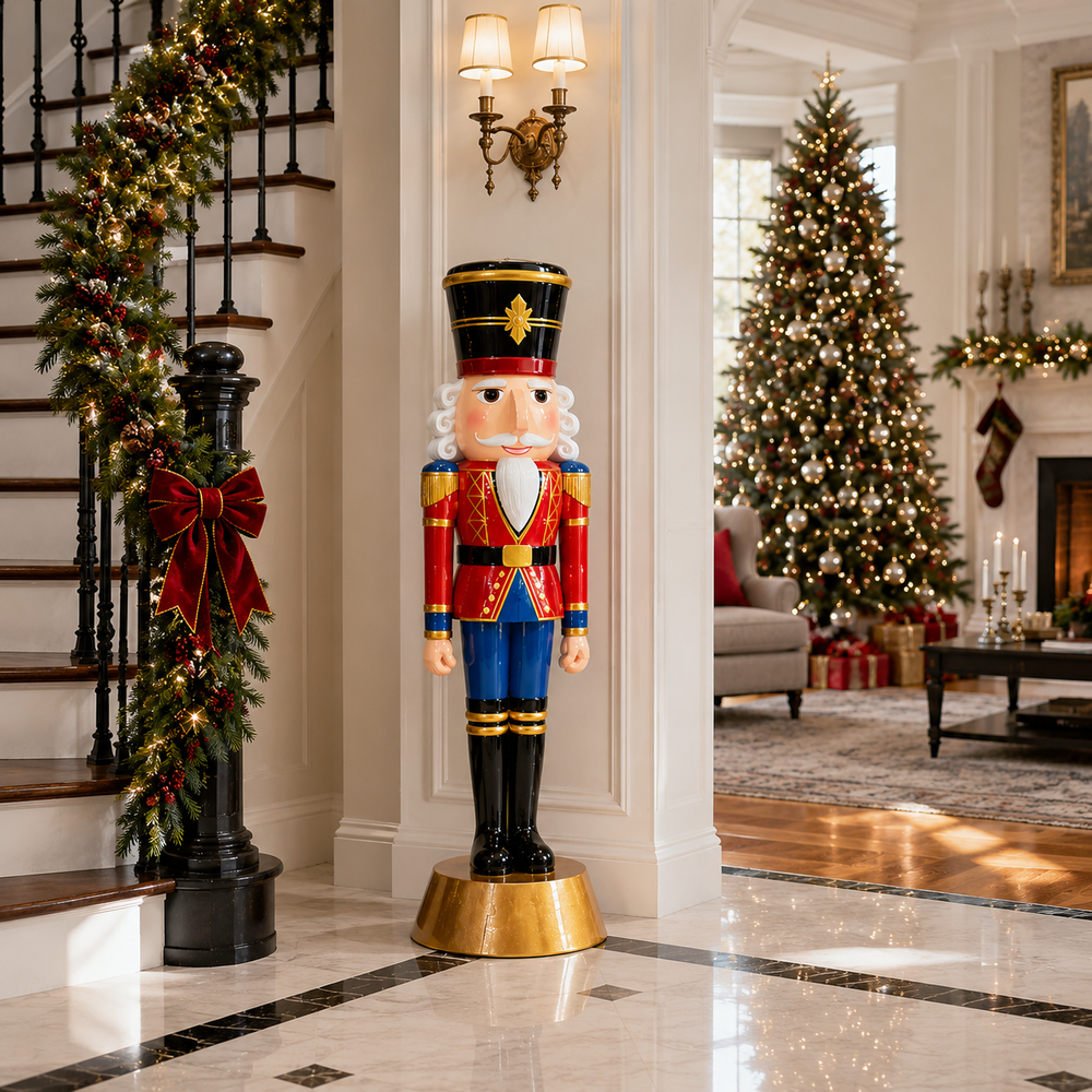 9 FT Red & Blue Nutcracker
