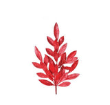 21" Glitter Bay Leaf Spray