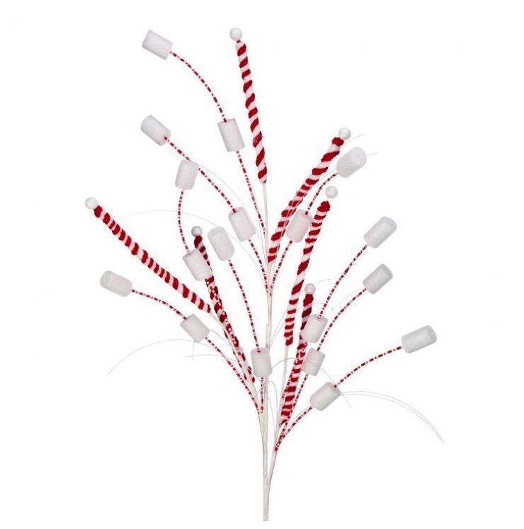 34" Peppermint Stick Marshmallow Spray