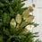 30" Gold Metallic Magnolia Leaf Spray