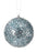 4.5" Blue Sequin Iced Ball