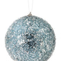 6" Sequin Iced Ball Ornament