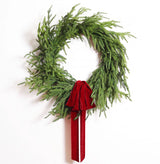24" Green Norfolk Pine Wreath