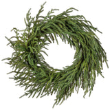 24" Green Norfolk Pine Wreath