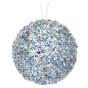 5" Arctic Blue Sequin Ball Ornament