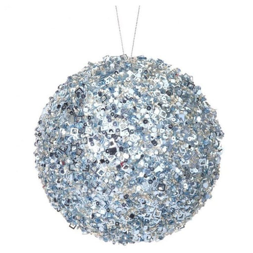 5" Arctic Blue Sequin Ball