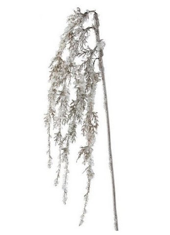 48" Champagne Hanging Iced Branch