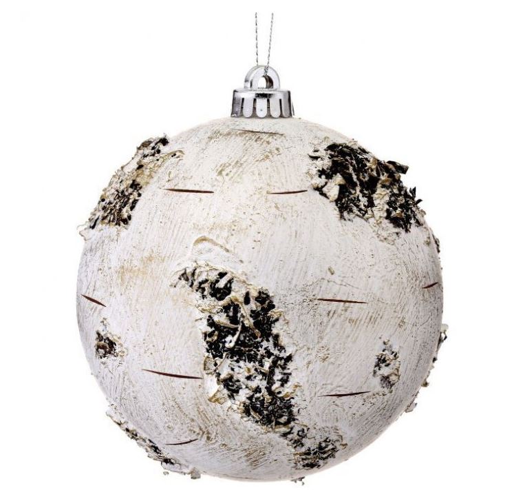6" Birch Ball Ornament