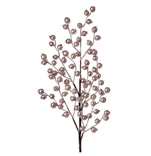 26" Pink Metallic Berry Branch