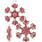 8.5" Gingerbread Snowflake Ornament