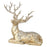 14" Glitter Lying Champagne Reindeer